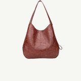 Vintage Women's Bag Leather Large Capacity Marble Grain Women's Shoulder Bag Daily Commuter Handbag Shopping