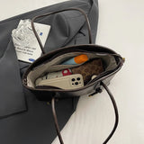 PU Leather Shoulder Bags For Women 2025 Winter Y2K Trend Female Crossbody Bag Lady Handbags And Purses Retro Tote Bag bolso