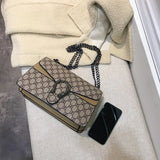 Bolsa Crossbody em Couro PU Marrom