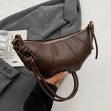 Velvet Material Zipper 2025 High Quality Shoulder Bag Solid Color Simple Fashionable Crossbody Bag Soft Western Style Handbag