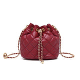 Original Soft Buet Bag Women's New 2025 Diamond Chain Design Korean Sle Single oulder Handbag PU Material Medium Size