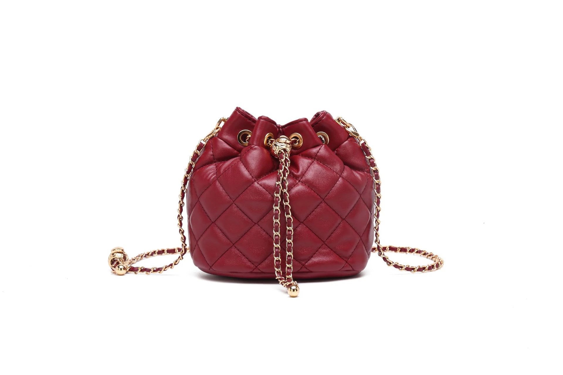 Original Soft Buet Bag Women's New 2025 Diamond Chain Design Korean Sle Single oulder Handbag PU Material Medium Size